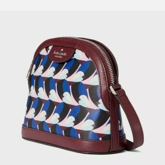 Kate Spade-Sylvia Geo Birds Dome Crossbody Bag (Love Birds 🐦) - Picture 5 of 14